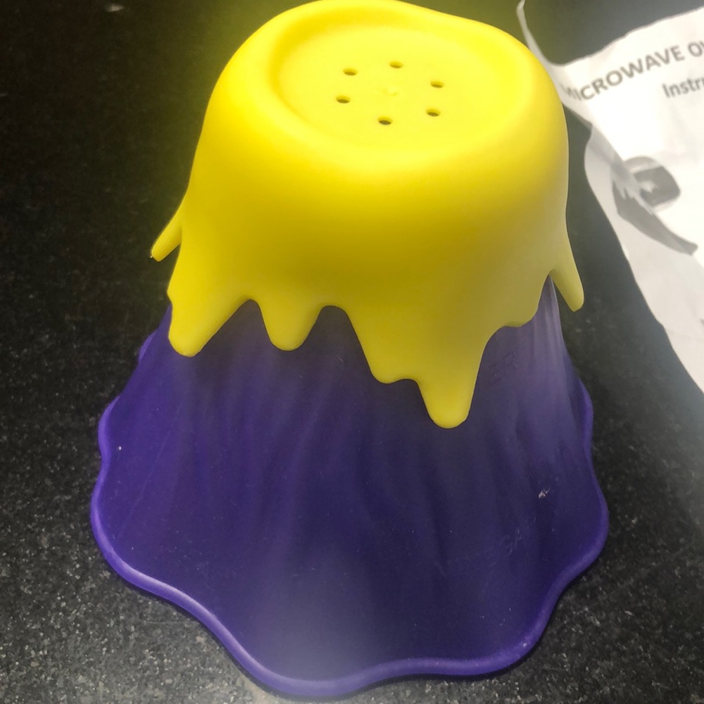 Microwave oven steam cleaner with instruction manual purple with yellow …